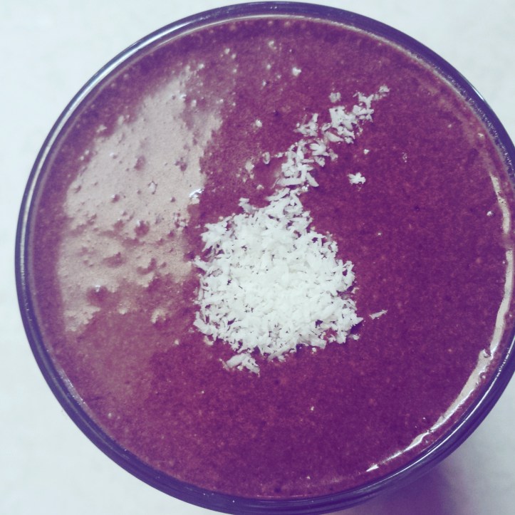 Cherry Ripe inspired smoothie