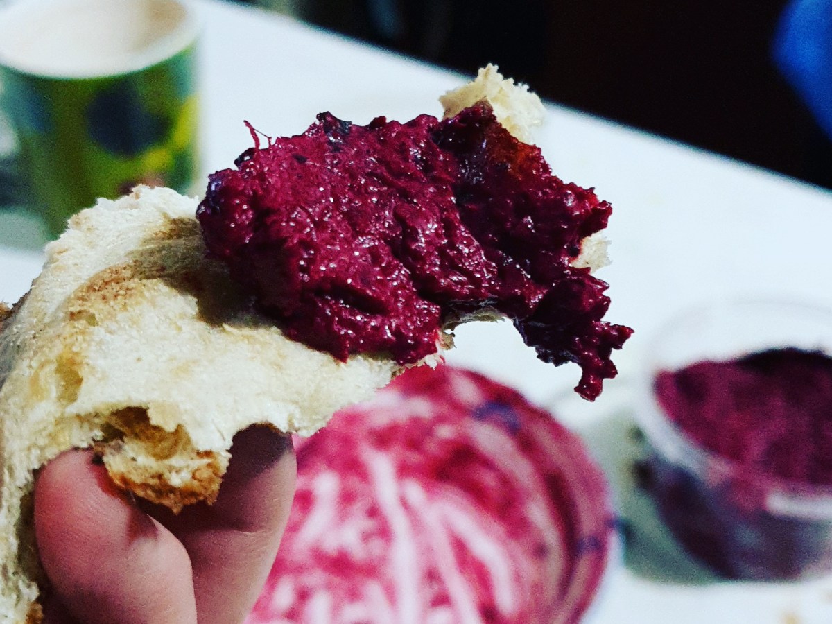 Roast Beetroot, Parsley and Goats Fetta Dip